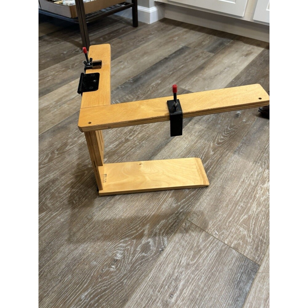 Needle-Easel Adjustable Wood Needlepoint Embroidery Frame Stand Made USA Vintage